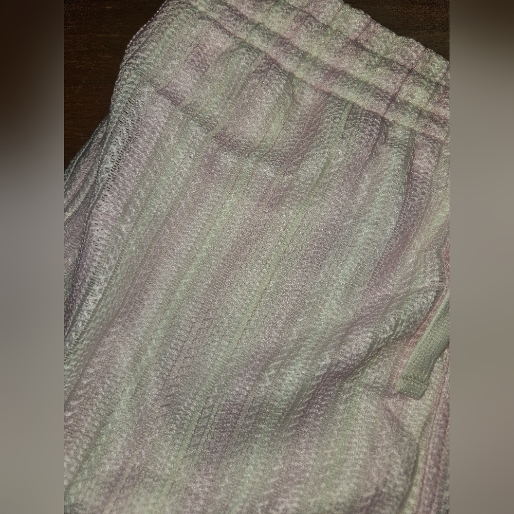NWT Set Of Pink & White Crochet Resort Button-up Top(XXL) & Shorts(L) - Picture 16 of 16
